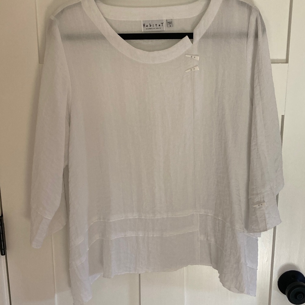 Habitat Women's Elegant White Blouse